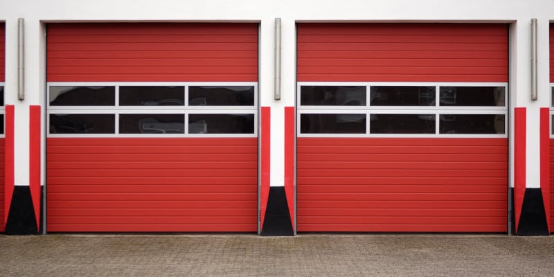 Modern garage door